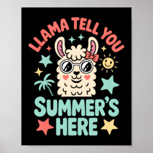 Póster Llama dile a Summers Aquí Pun Cute Profesor Estudi