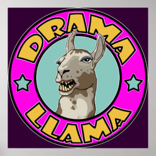 Póster Llama dramática, imprimir