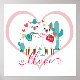 Póster Llama en amor 