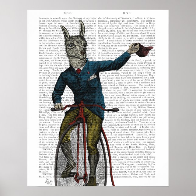 Póster Llama en bicicleta (Frente)
