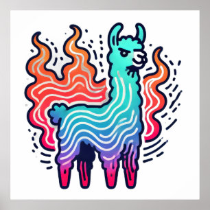 Póster Llama luminosa