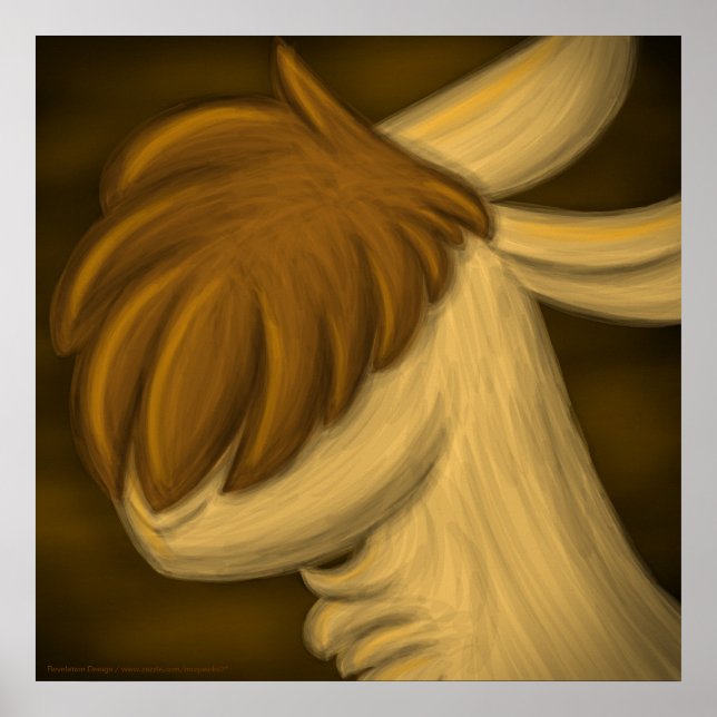 Póster "Llama of Little Words" Poster (Frente)