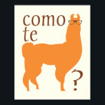 Póster Llama Poster de citas Imprimir: Como las llama<br><div class="desc">Llama Poster de citas Imprimir: Como las llama</div>