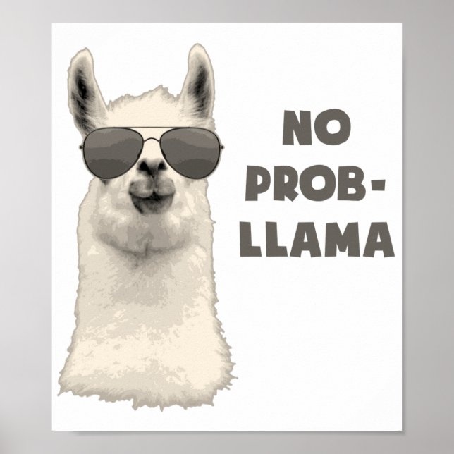 Póster Llama sin problema (Frente)