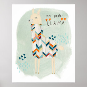 Póster Llama Squad - No Prob-llama