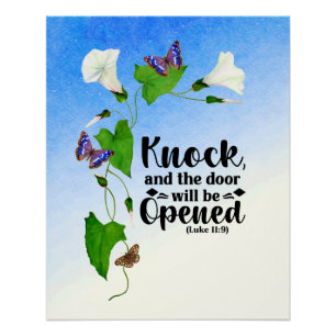 Póster Llama y la puerta se abrirá