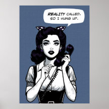 Llamada a la realidad cómica colgada