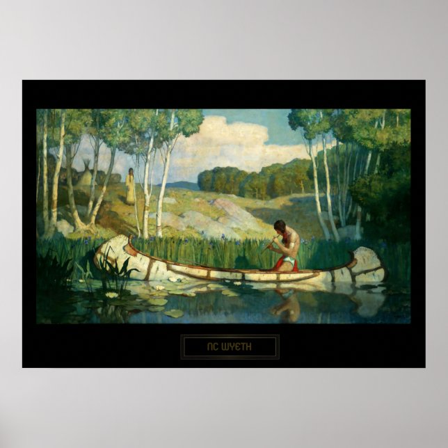 Póster Llamada de amor india de pintura occidental de NC  (Frente)