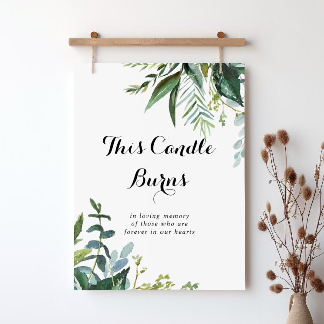 Póster Llamada de Caligrafía de Vegetación Esta Vela Arde (Subido por el creador)