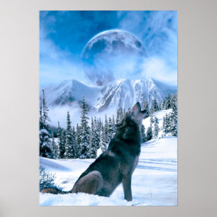 Póster Llamada de lobo