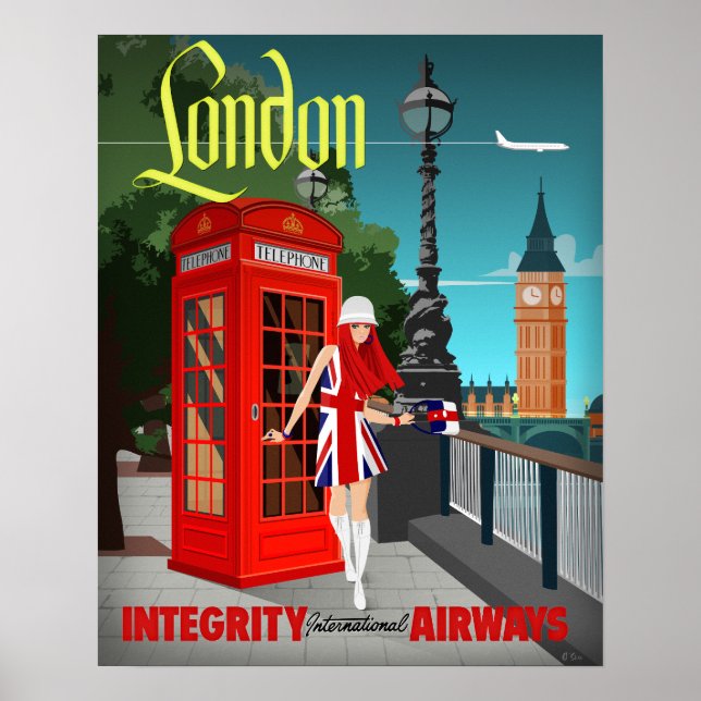 Póster Llamada de Londres Pequeña (Frente)