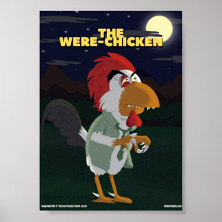 Póster Llamada de Pájaro x Monstruos Clásicos - Gallinápa