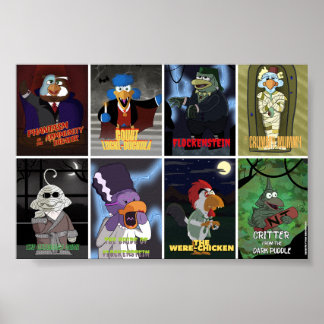 Póster Llamada de Pájaro x Monstruos Clásicos - Set Compl