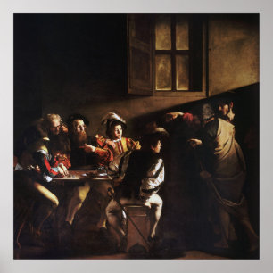 Póster Llamada De San Mateo Por Caravaggio