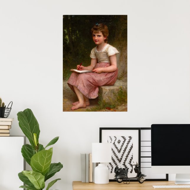 Póster Llamada de William Adolphe Bouguereau (Oficina en casa)