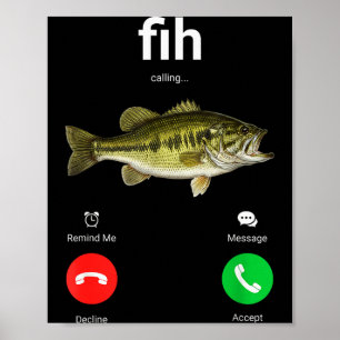 Póster Llamada Fih Rechazar Aceptar Llamada De Teléfono D