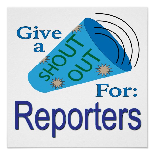Póster Llamada para reporteros (Anverso)