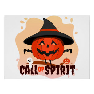 Póster Llamado de Espíritu de Halloween