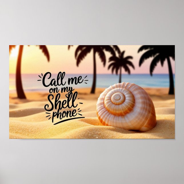 Póster Llámame a mi teléfono Shell (Frente)