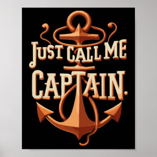 Póster Llámame Capitán - Barco - Vela - Pontón