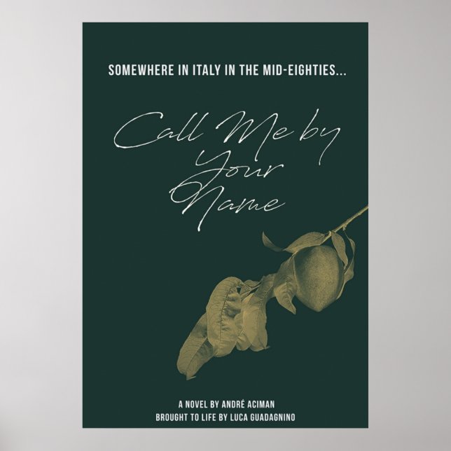 Póster Llámame por tu nombre 2 (Frente)