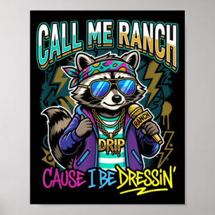 Póster Llámame Rancho Porque Me Visto Concierto de Hip Ho