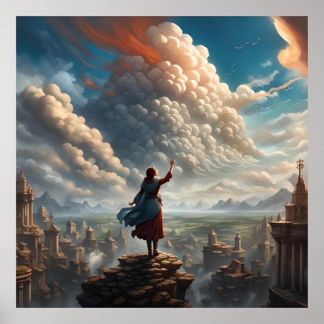 Póster Llamando a los cielos (Frente)