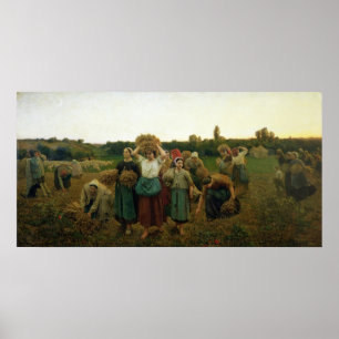 Póster Llamando a los Gleaners, 1859