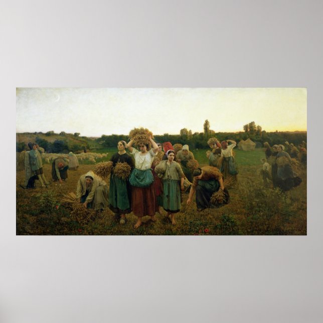 Póster Llamando a los Gleaners, 1859 (Frente)