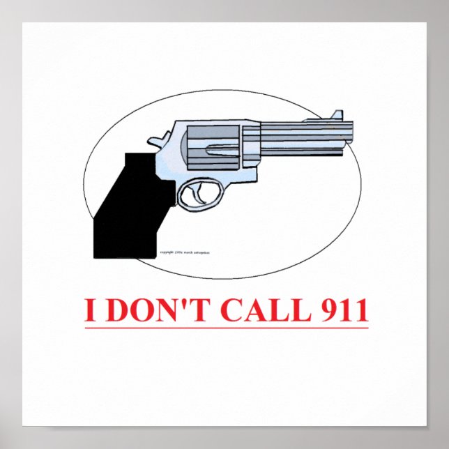 Póster llamar al 911 (Frente)