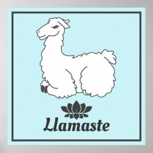 Póster Llamas blancas y Lotus
