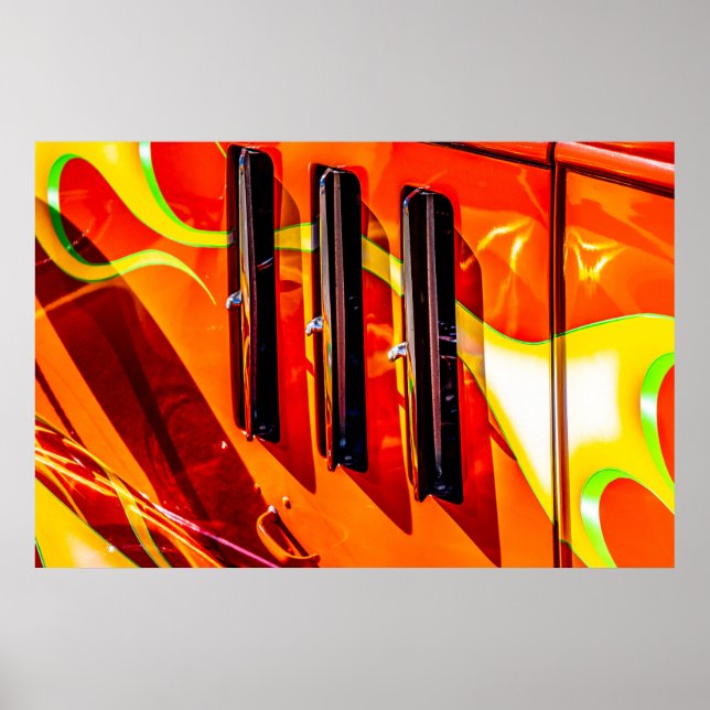 Póster Llamas calientes (Frente)