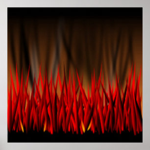 PÓSTER LLAMAS DE INCENDIO