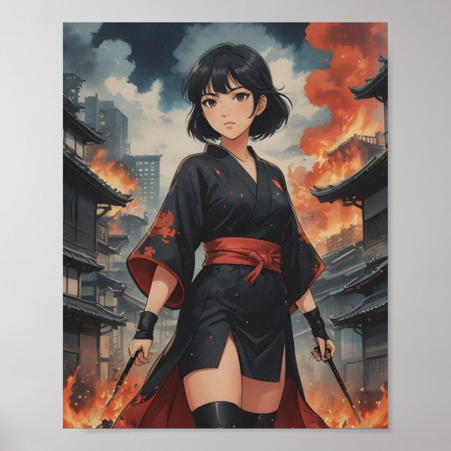 Póster llamas de resolución (Frente)