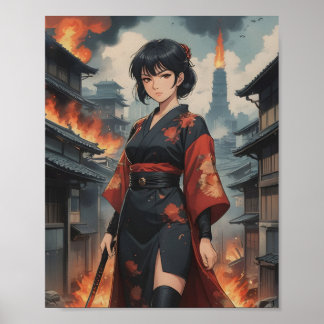 Póster llamas de resolución 4