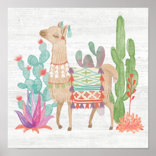 Póster Llamas IV (Frente)