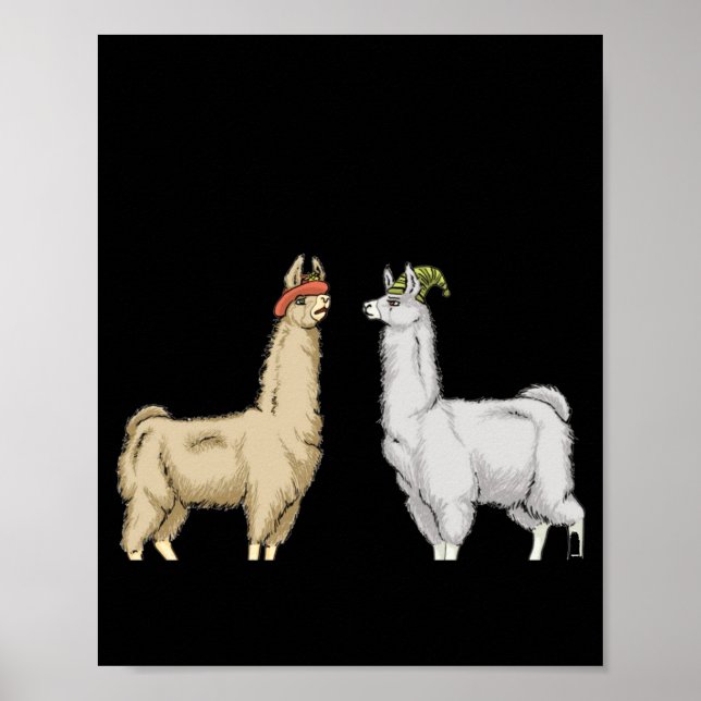 Póster Llamas With Hats Carl  (Frente)