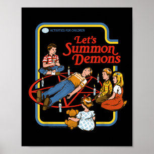 Póster Llamemos a los Demonios Occulturemos a la retro vi