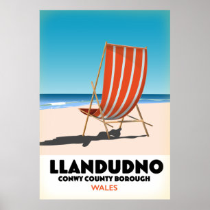 Póster Llandudno municipio de Conwy condado de Gales