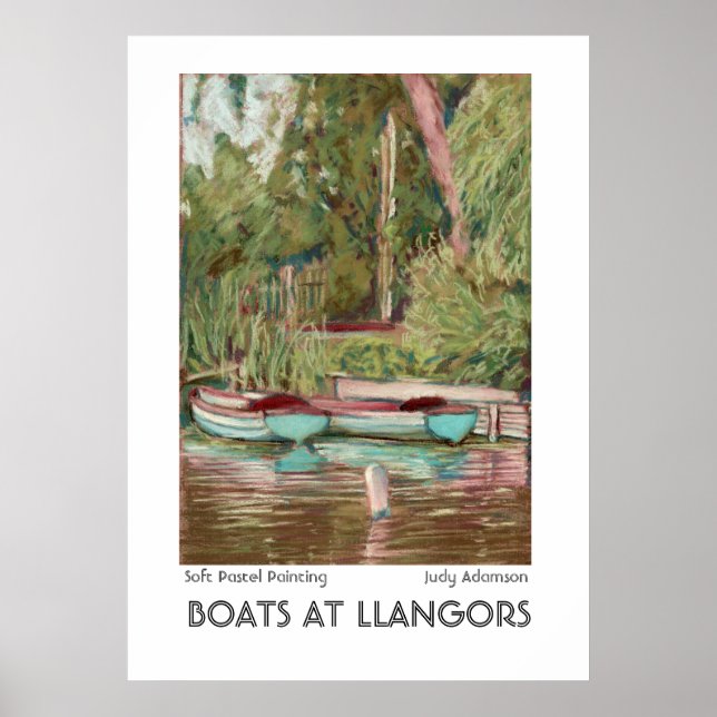 Póster Llangors Boats Imprimir o Poster (Frente)