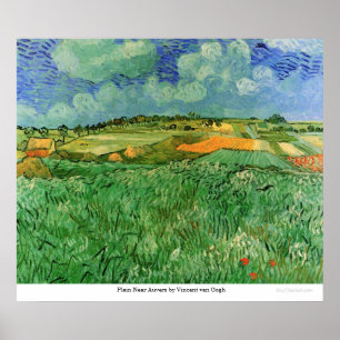 Póster Llanta cerca de Auvers por Vincent van Gogh