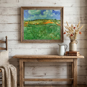 Póster Llanura cerca de Auvers por Vincent van Gogh
