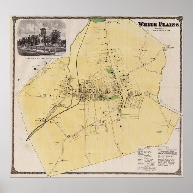 Póster Llanuras blancas, NY (Frente)