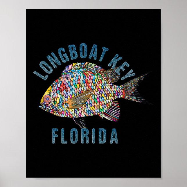 Póster Llave de bote, Florida Beach Design _ Illu de recu (Frente)
