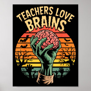 Póster Llave divertida cita todos los maestros aman cereb