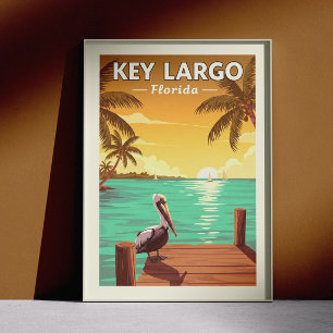 Póster Llave vintage Largo Florida