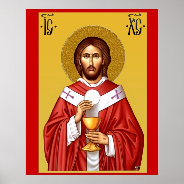 Póster Llaveero de Jesucristo hijo de Dios (Frente)