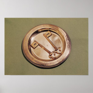 Póster Llaves de Gante en un plato