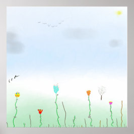 Póster Llega la primavera