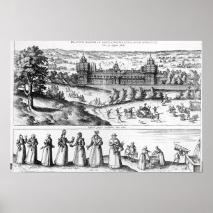 Póster Llegada de la reina Elizabeth I